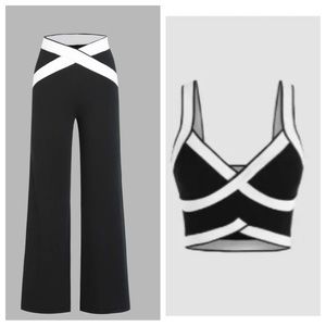 Cider coord set - crop tank and high waisted pants